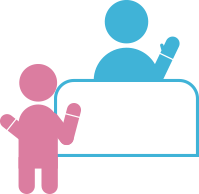 窓口で利用を申し出